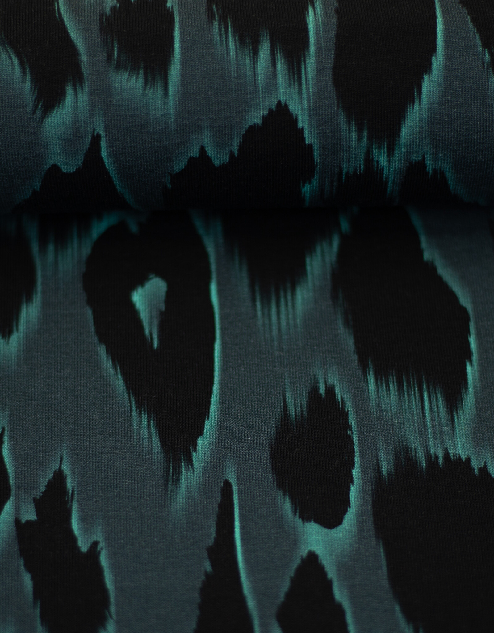 French terry leopard dark green- Thorsten Berger