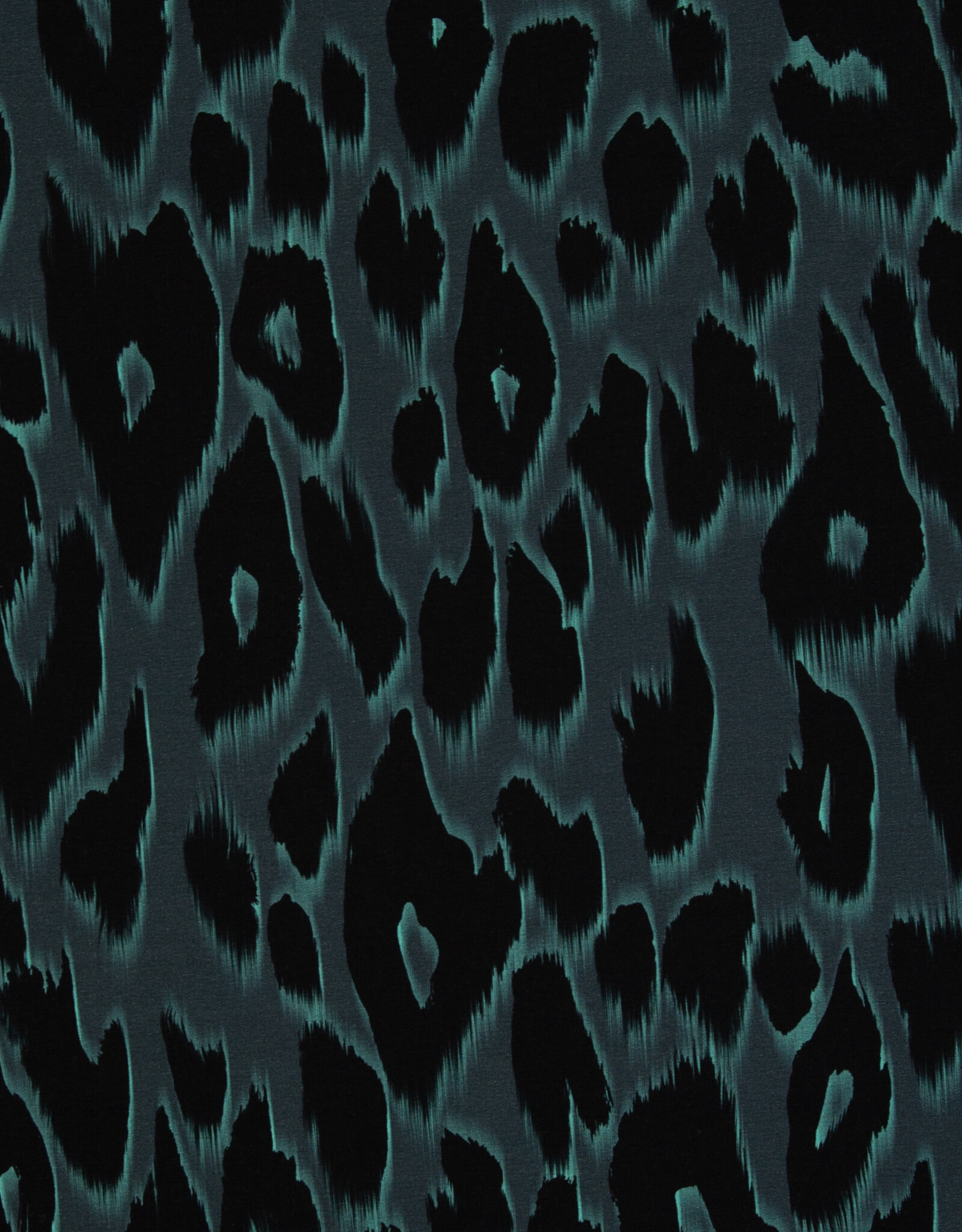 French terry leopard dark green- Thorsten Berger