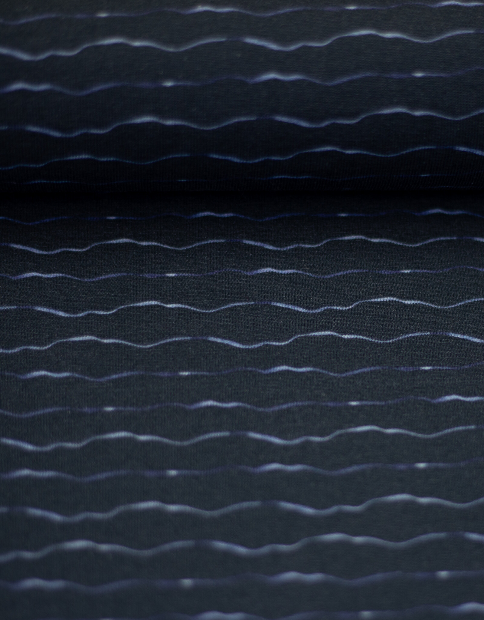 katoen jersey navy golfjes