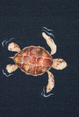 katoen jersey schildpad donker blauw katoen jersey schildpad donker blauw