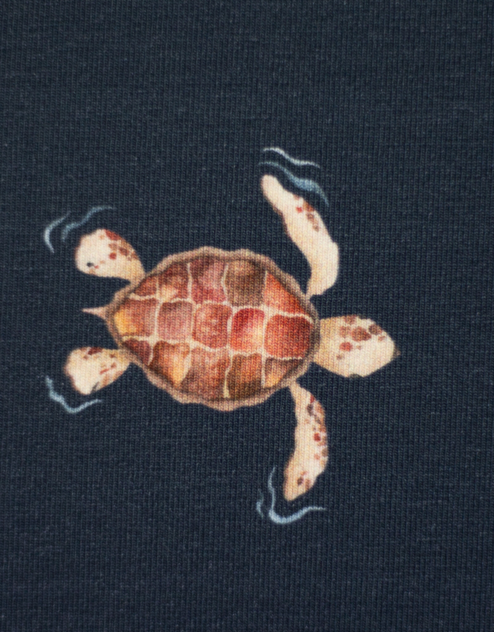 katoen jersey schildpad donker blauw