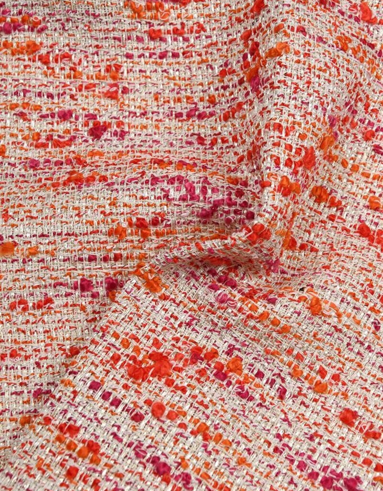 Bouclé chanel rood paars