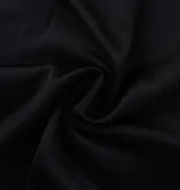 Viscose satijn  zwart