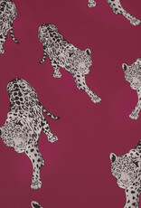 Viscose leopard fel fuchsia Viscose leopard fel fuchsia