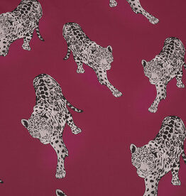 Hilco Viscose leopard fel fuchsia