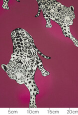 Viscose leopard fel fuchsia Viscose leopard fel fuchsia
