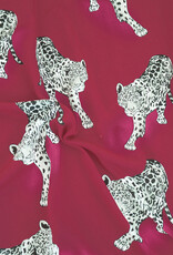 Viscose leopard fel fuchsia Viscose leopard fel fuchsia
