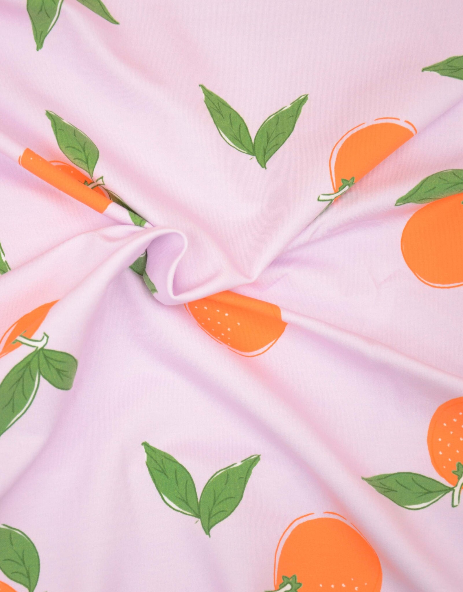 Hilco French terry frutta appelsienen lila