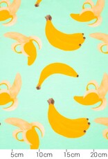 French terry frutta Bananen donker munt French terry frutta Bananen donker munt