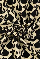 French terry black cat yellow French terry black cat yellow