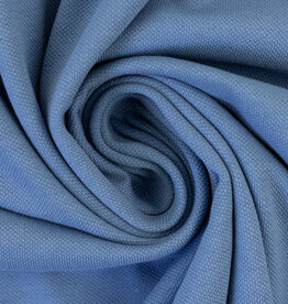 Pique jersey jeans blauw