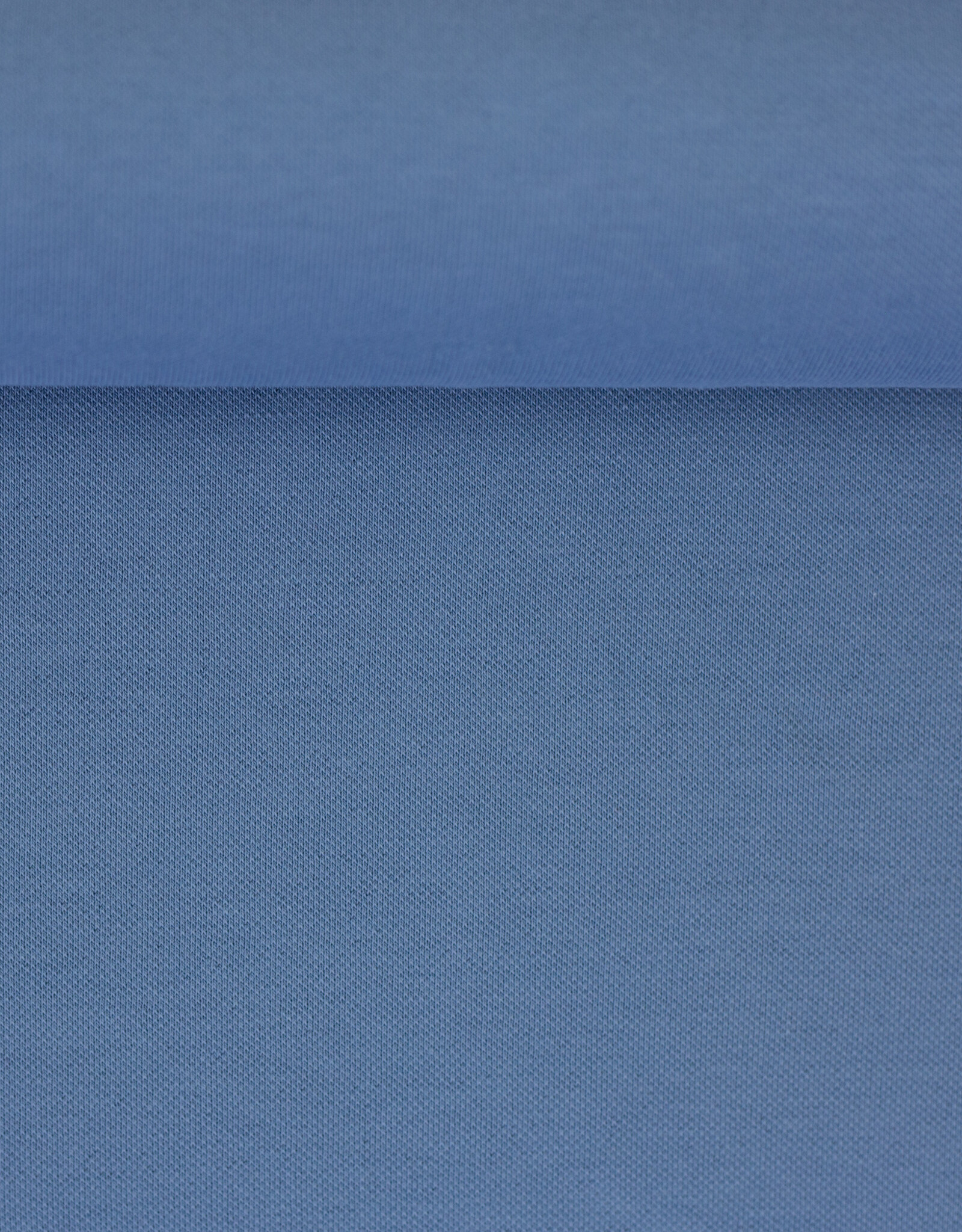 Pique jersey jeans blauw