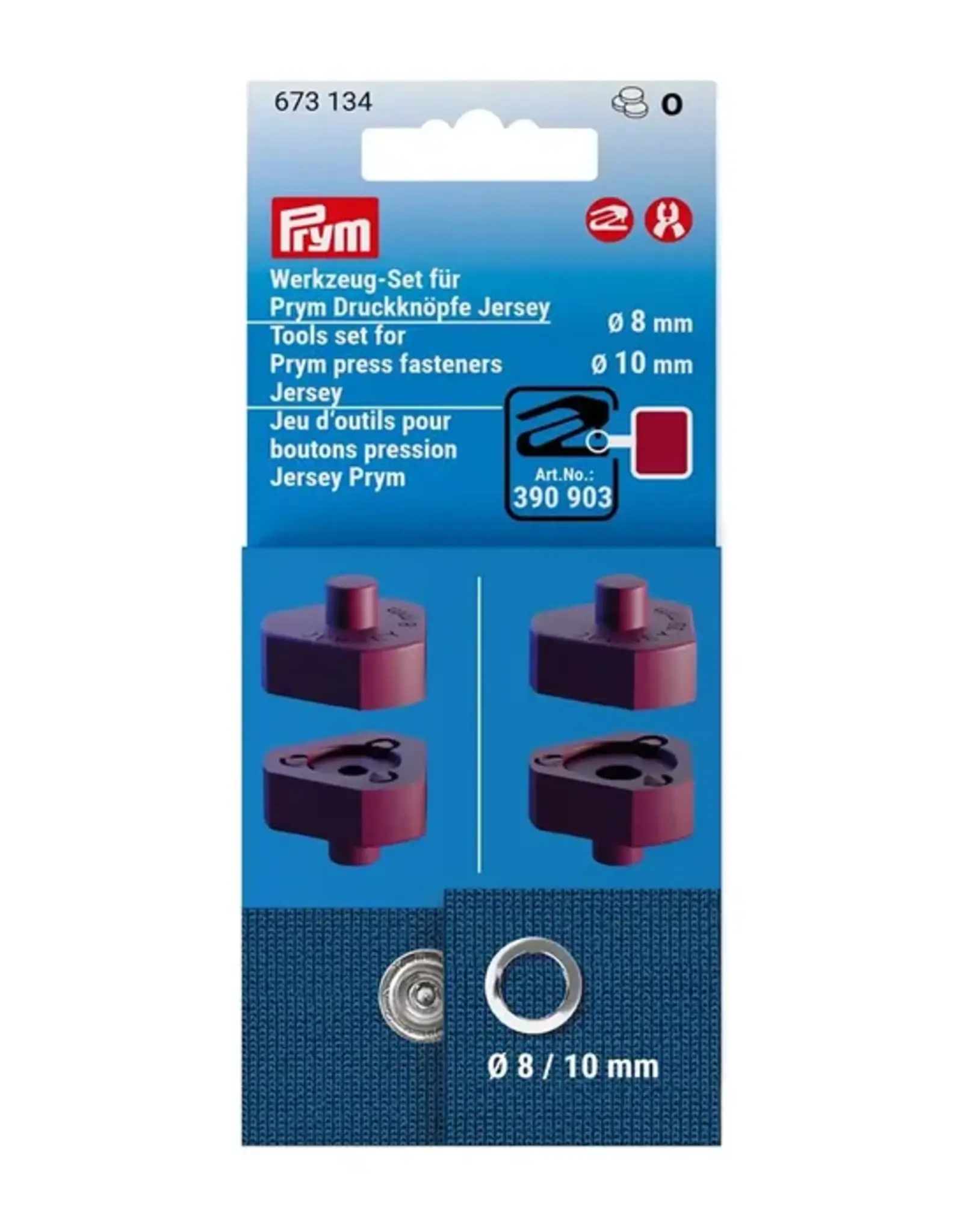 Prym Gereedschapset drukknopen Jersey 8-10mm -673 134
