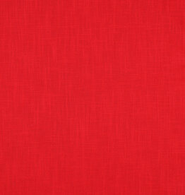 Linnen katoen  washed rood