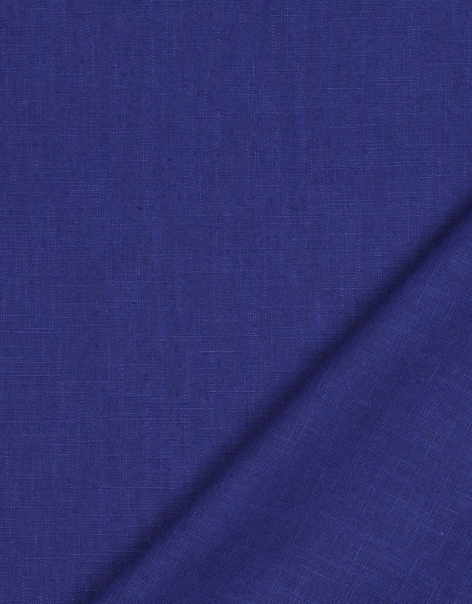 Linnen katoen  washed sapphire blauw
