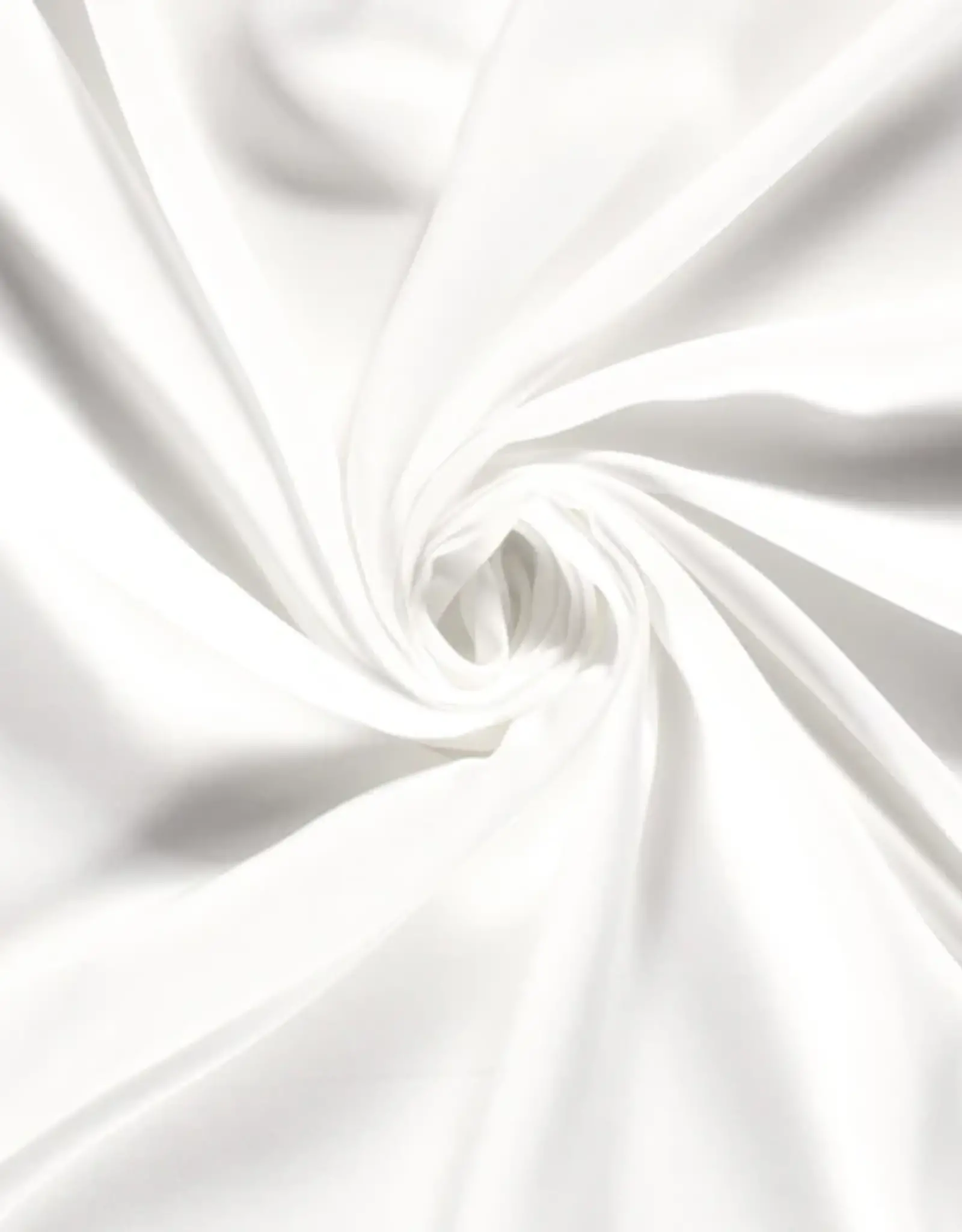 Bamboe Poplin Uni  wit