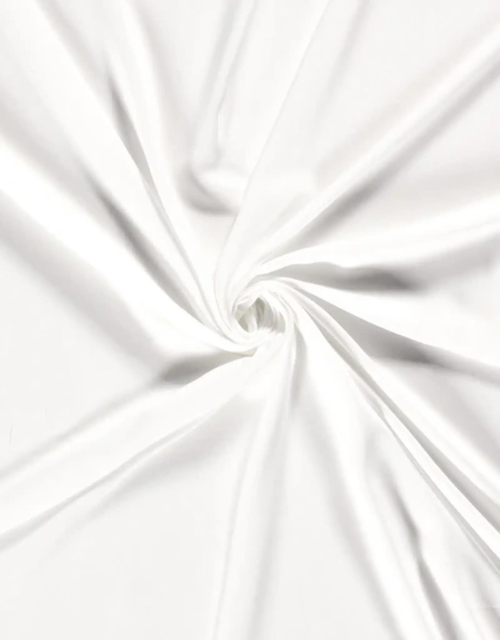 Bamboe Poplin Uni  wit