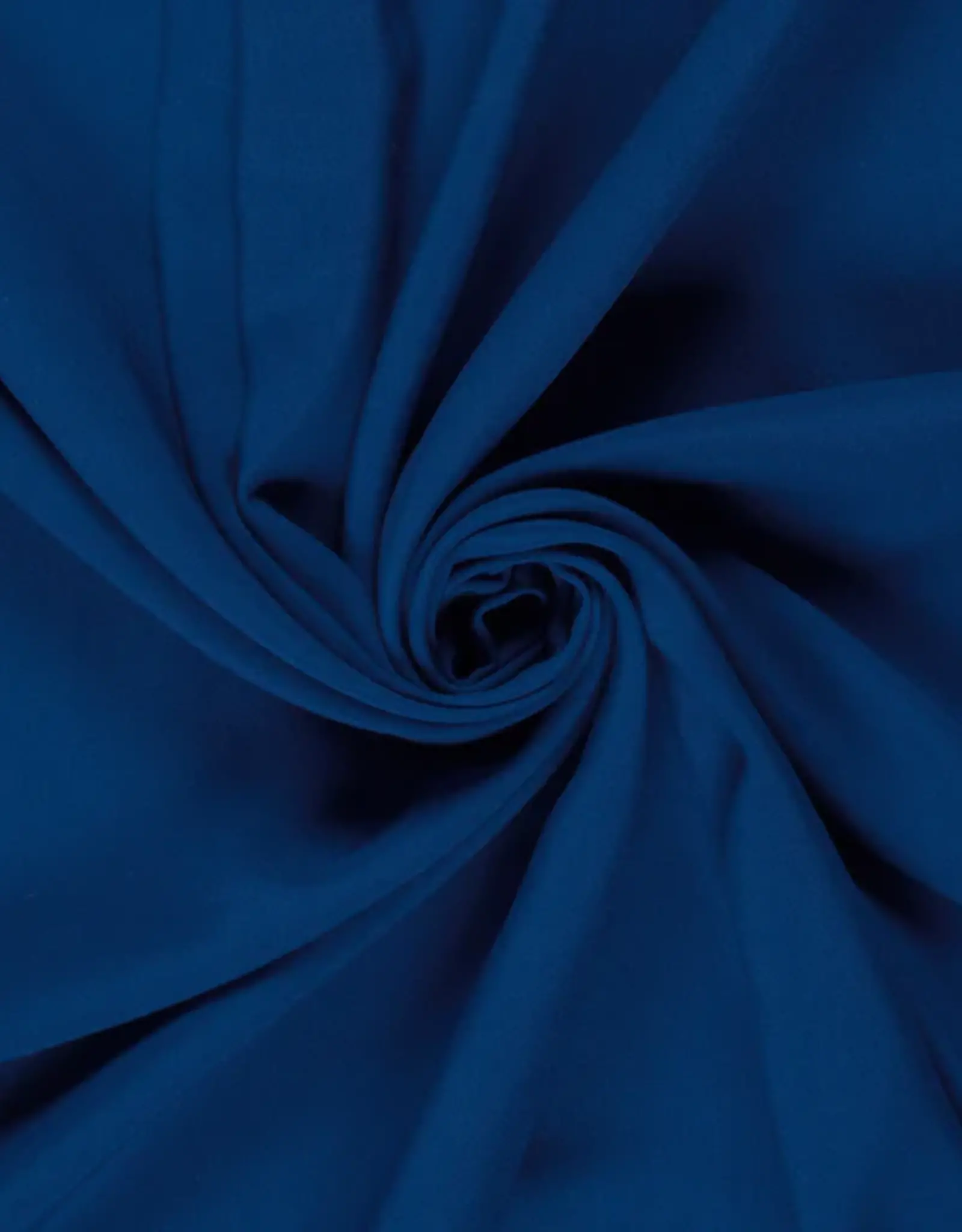 Bamboe Poplin Uni  kobalt