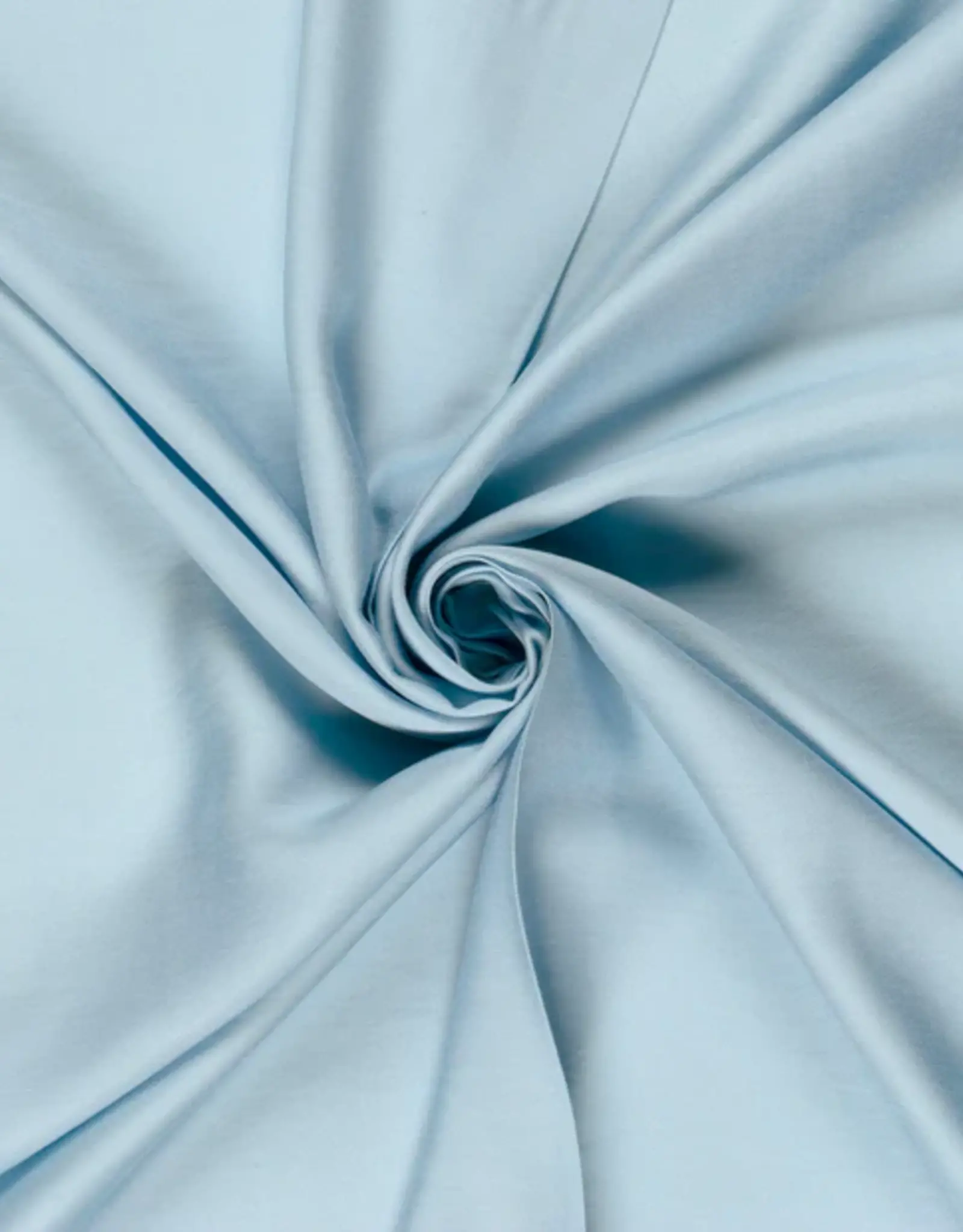 Viscose satijnlook  uni babyblauw