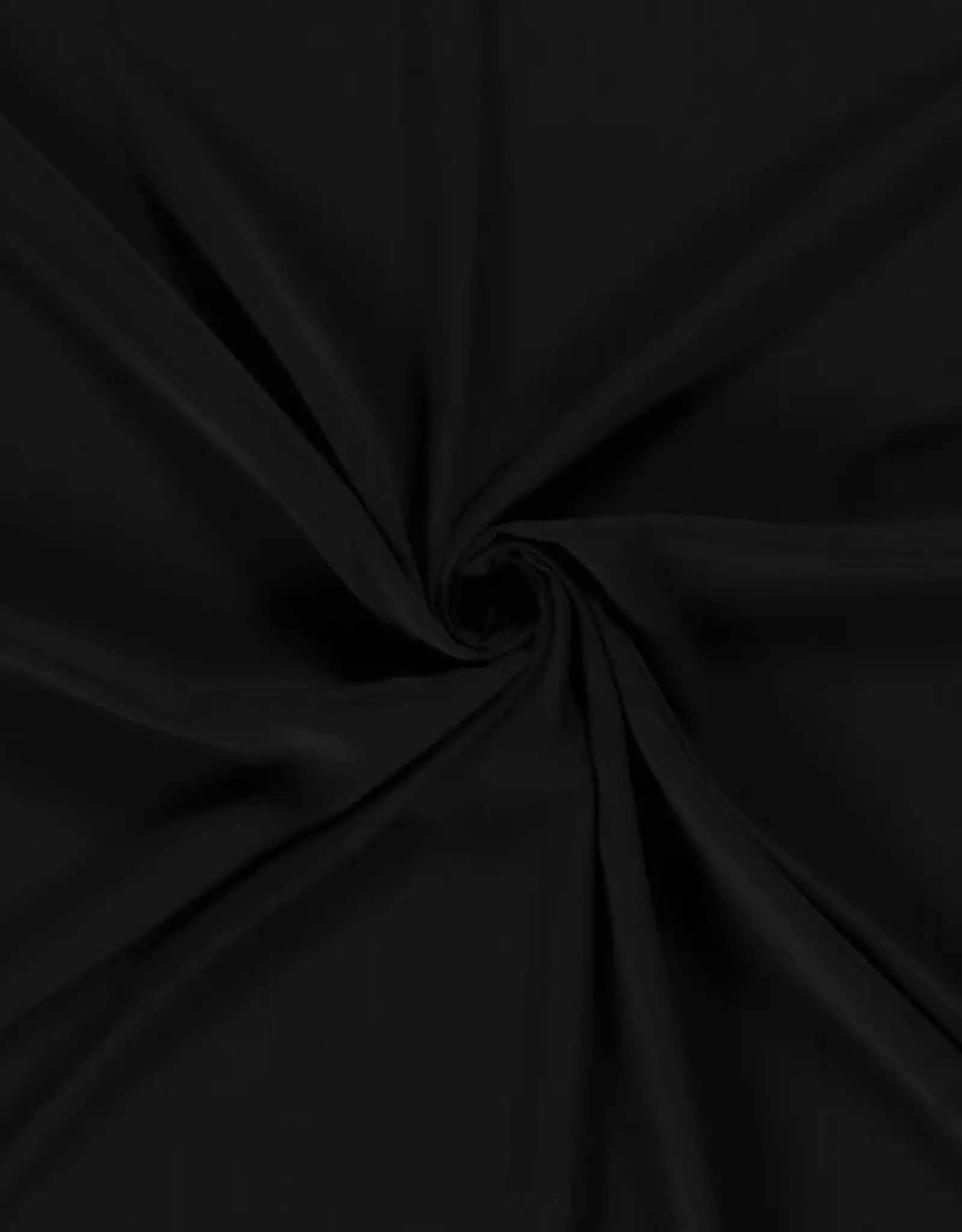 Bamboe Poplin Uni zwart