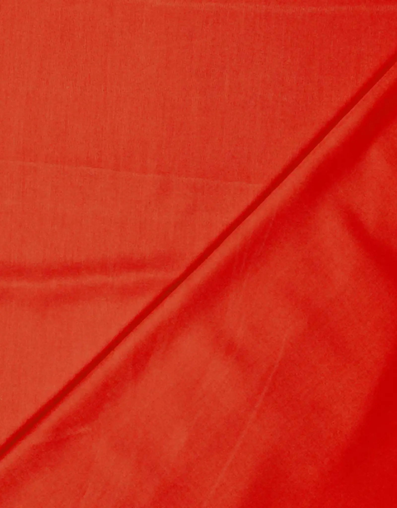 Bamboe Poplin Uni rood