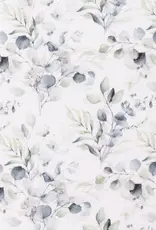 Mousseline eucalyptus takjes wit