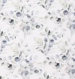Mousseline eucalyptus takjes wit