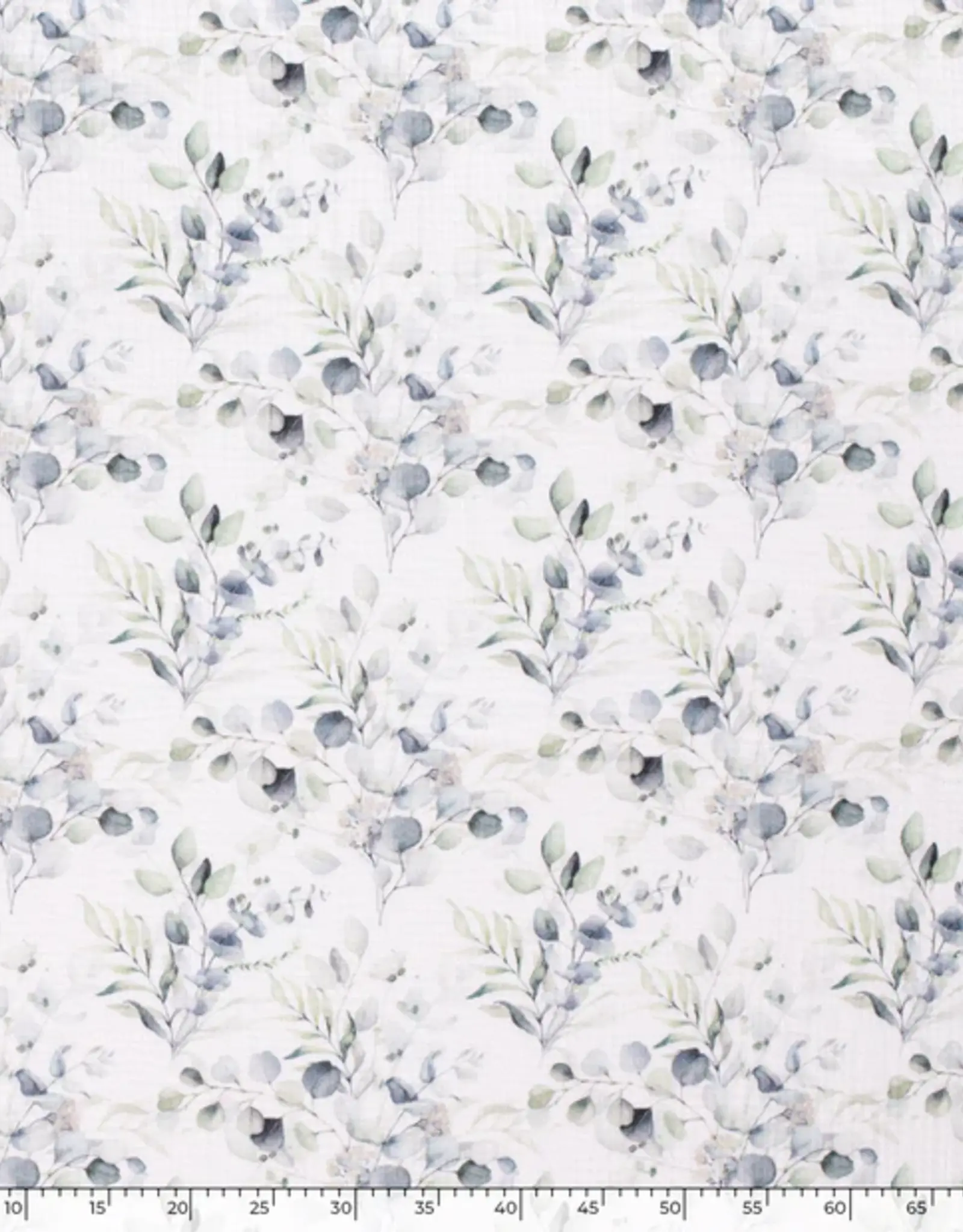 Mousseline eucalyptus takjes wit