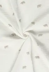 Mousseline beertjes gebroken wit Mousseline beertjes gebroken wit