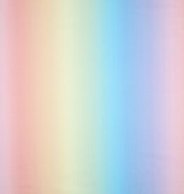 Fijne katoen poplin digital rainbow multi color
