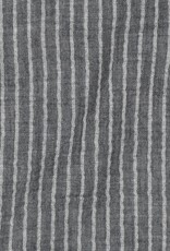 Double gauze strepen grijs Double gauze strepen grijs