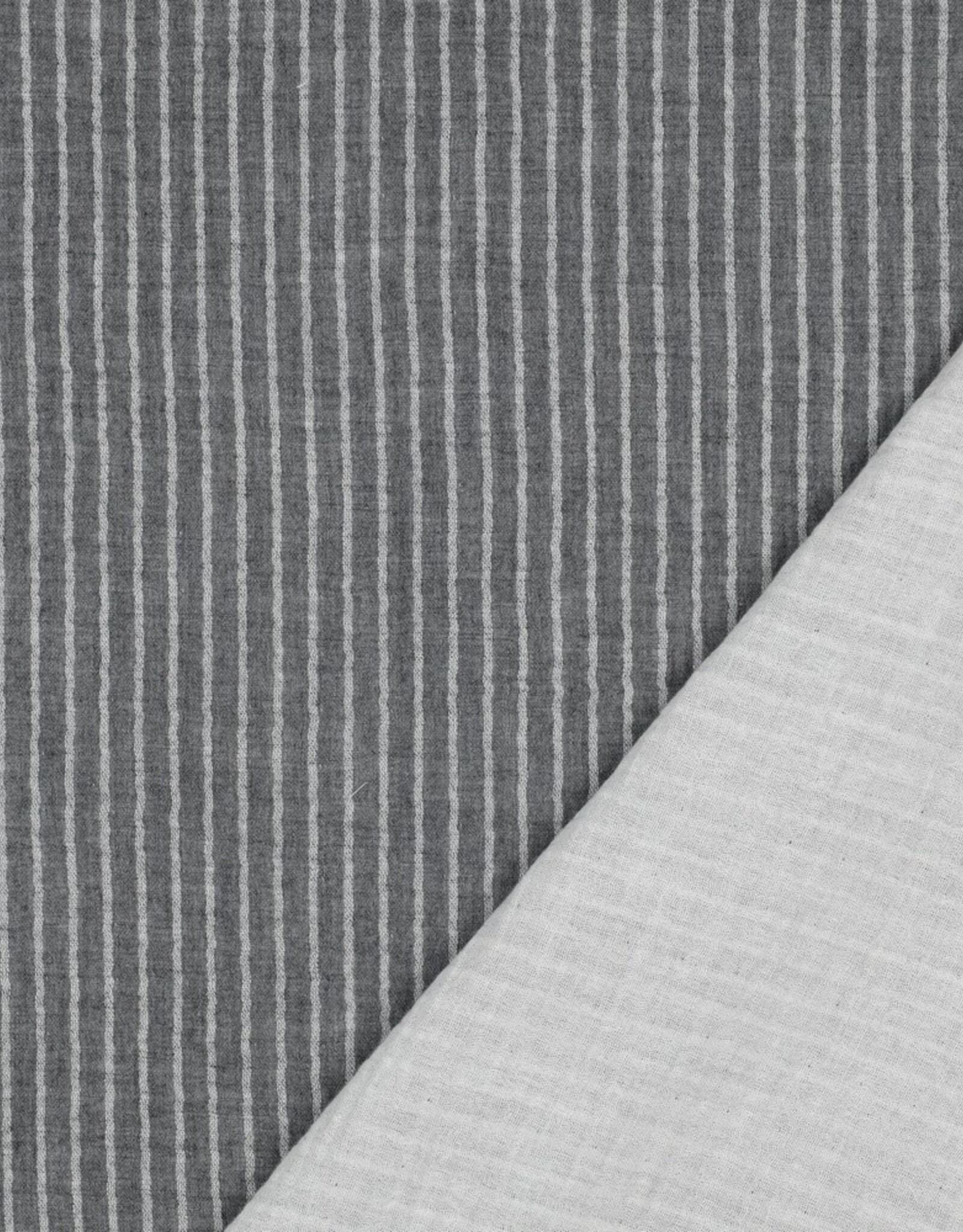 Double gauze strepen grijs
