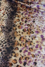 Satijn leopard print multi Satijn leopard print multi