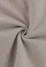 Katoen fleece organic taupe  melange Katoen fleece organic taupe  melange