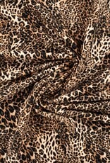 French terry  leopard print