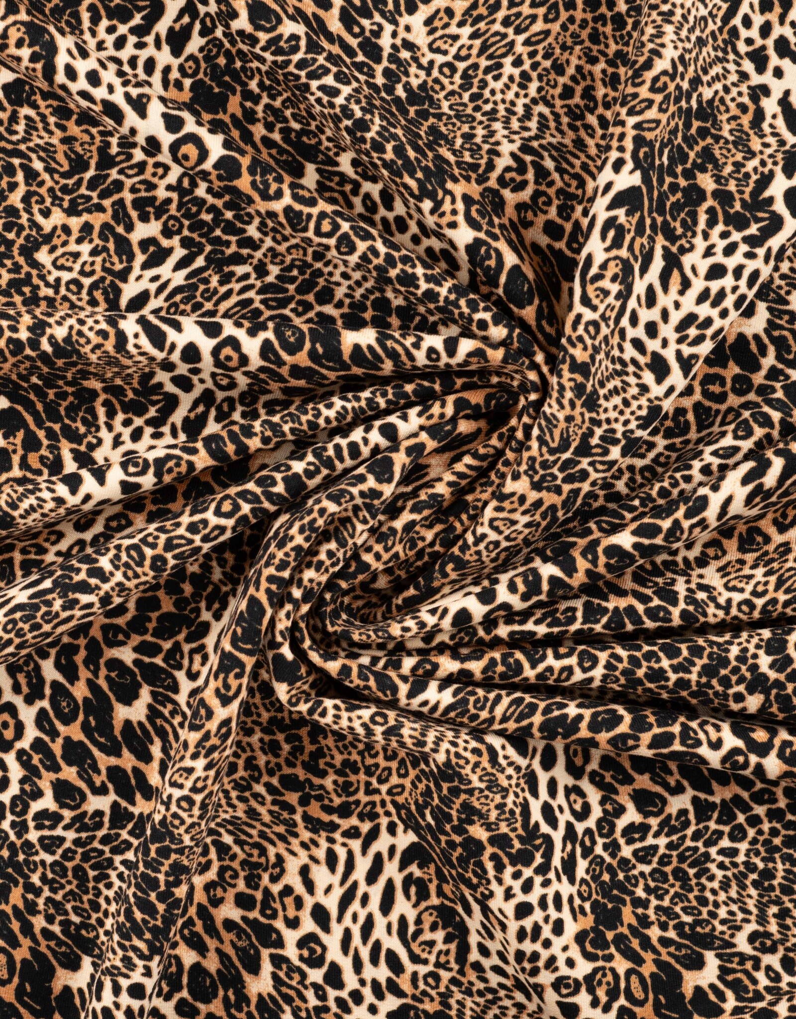 French terry  leopard print