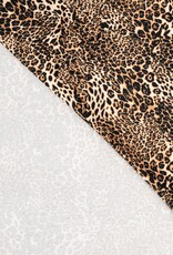 French terry  leopard print