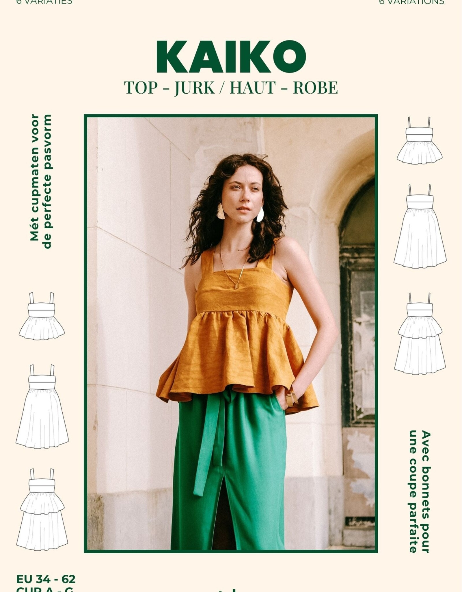 Kaiko patroon jurk en top