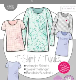 Patroon T-shirt / Tunika   voor meisjes