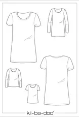 Patroon T-shirt / Tunika   voor meisjes Patroon T-shirt / Tunika   voor meisjes