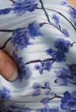 Satijn look Blooming Jacaranda lila  - knip Satijn look Blooming Jacaranda lila  - knip