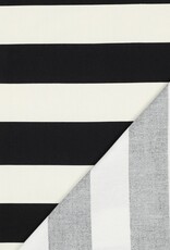 Canvas strepen zwart en gebroken wit Canvas strepen zwart en gebroken wit
