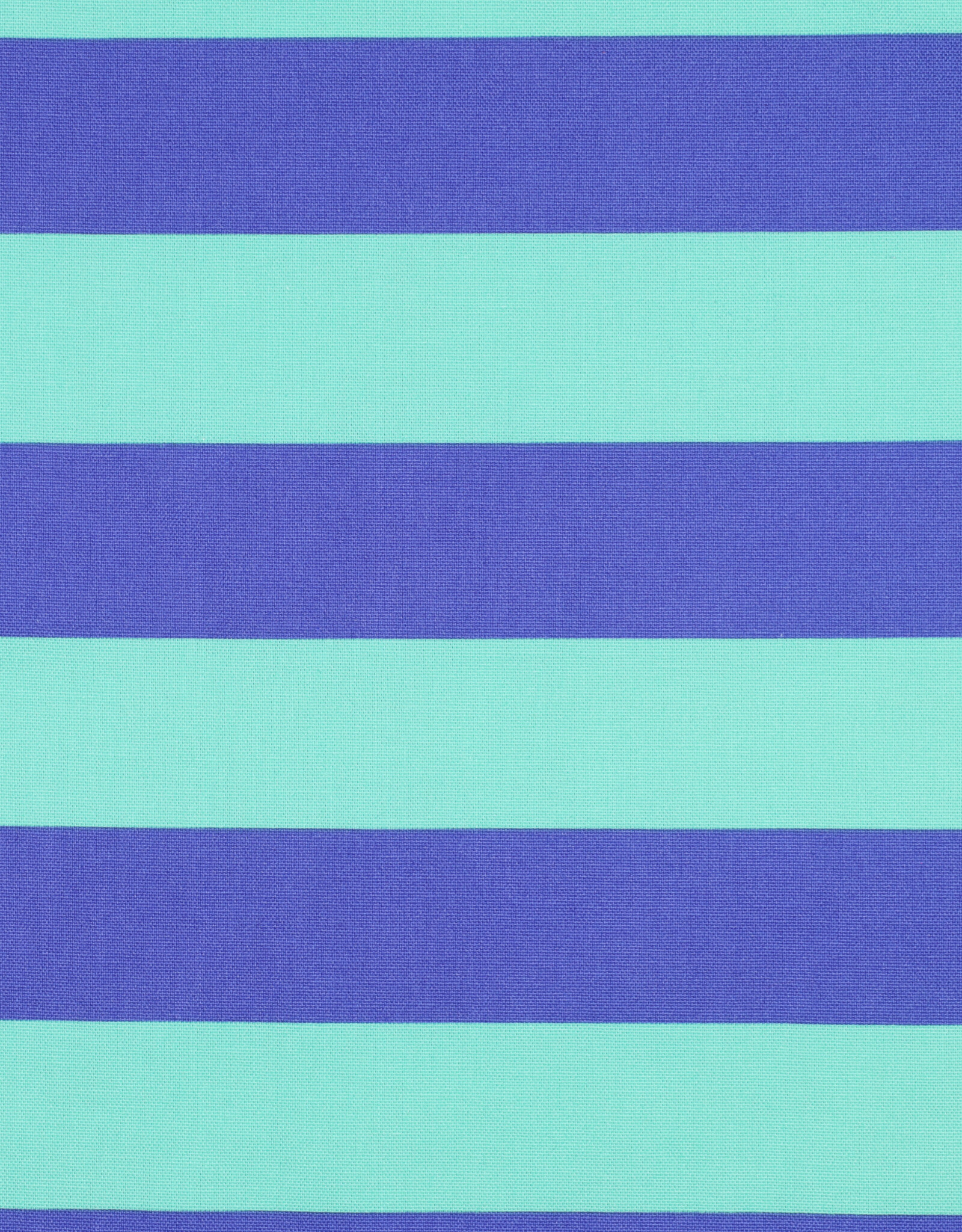 Canvas strepen mint en blauw