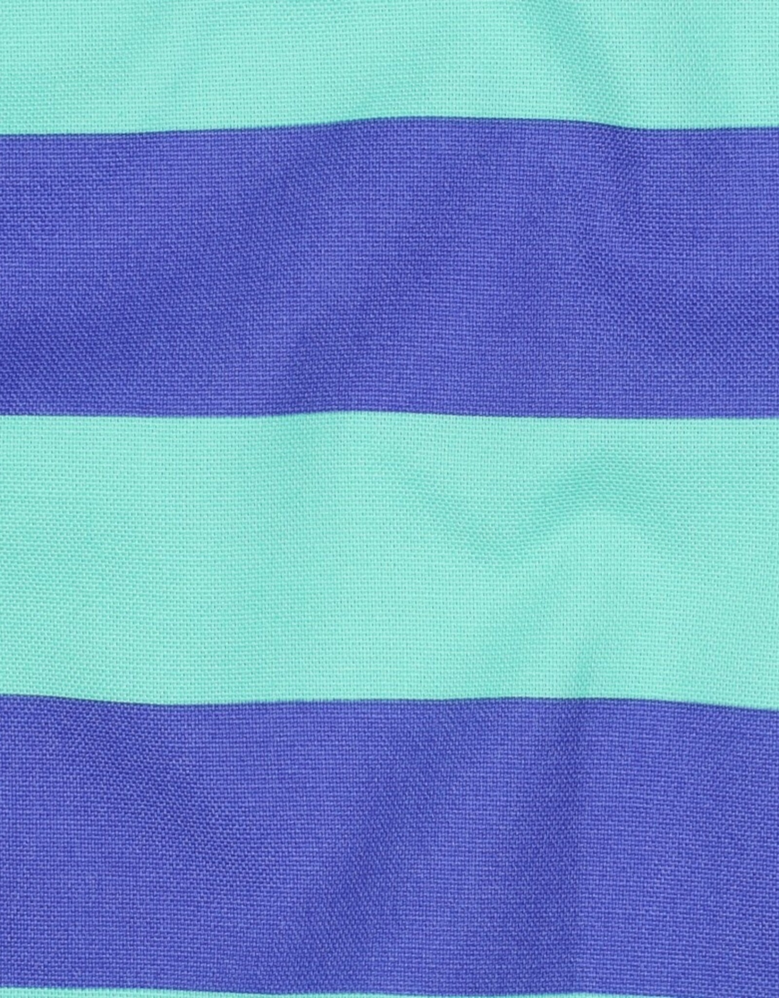 Canvas strepen mint en blauw