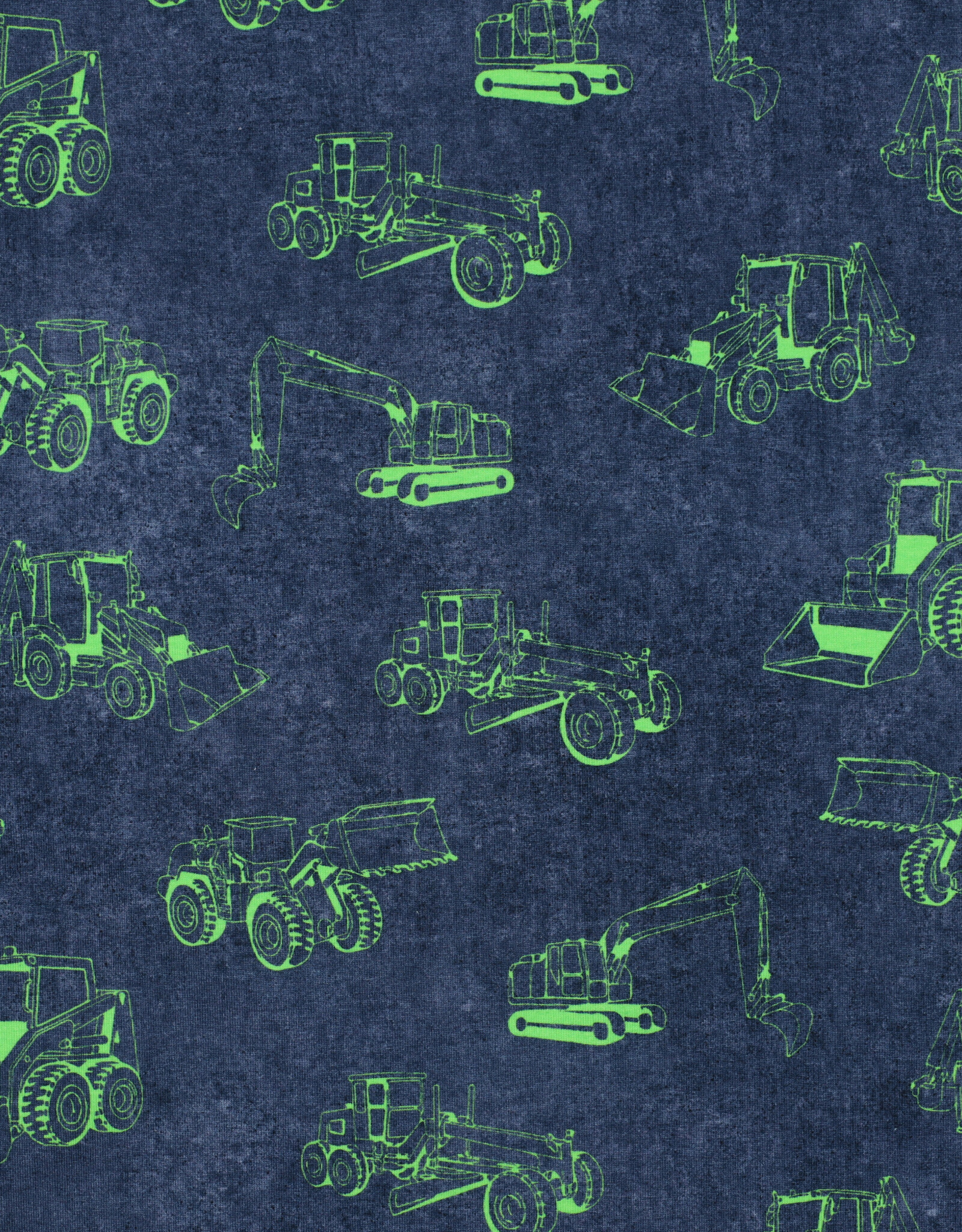 Katoen jersey neon graafmachines navy