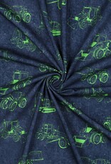 Katoen jersey neon graafmachines navy Katoen jersey neon graafmachines navy