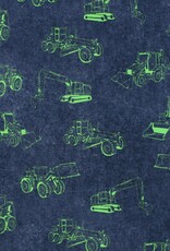 Katoen jersey neon graafmachines navy Katoen jersey neon graafmachines navy