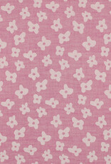 Double gauze jacquard flowers zacht roze dubbelzijdig Double gauze jacquard flowers zacht roze dubbelzijdig
