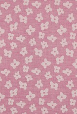Double gauze jacquard flowers zacht roze dubbelzijdig Double gauze jacquard flowers zacht roze dubbelzijdig