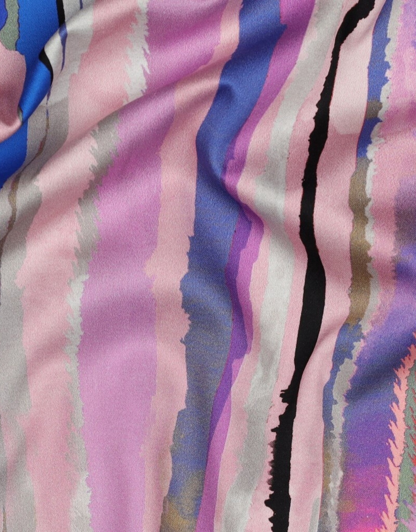 Katoen satijn digitale print kleurrijke strepen